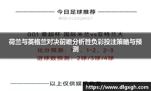荷兰与英格兰对决前瞻分析胜负彩投注策略与预测